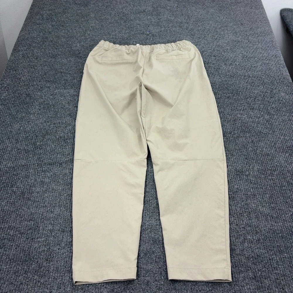 Nike Pants Mens XL Beige Polyester Elastic Waist Casual Sportswear Streetwear